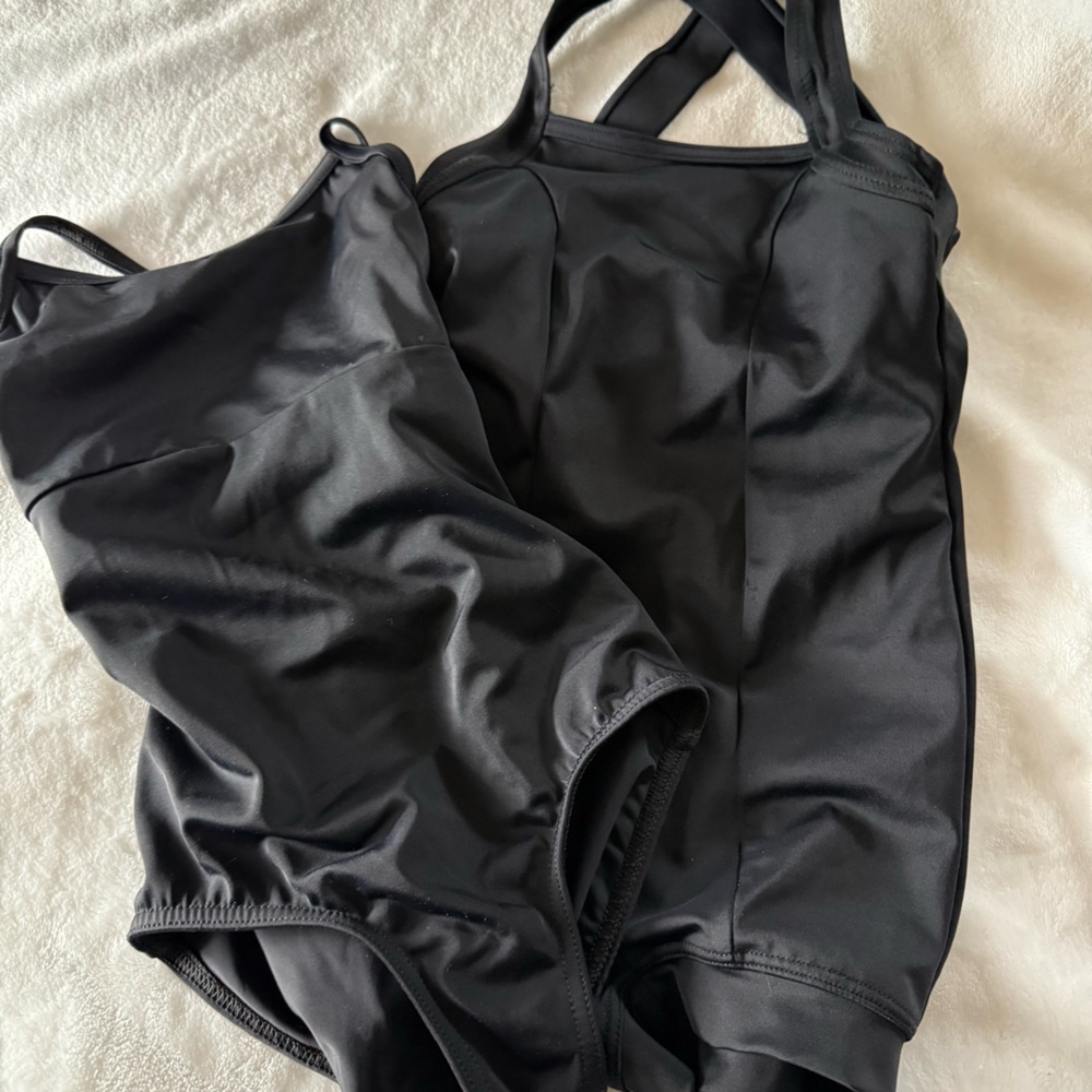 Balera Leotard Unitard Child Small SC 4/5 Black Lot of 2 Dancewear Gymnastics